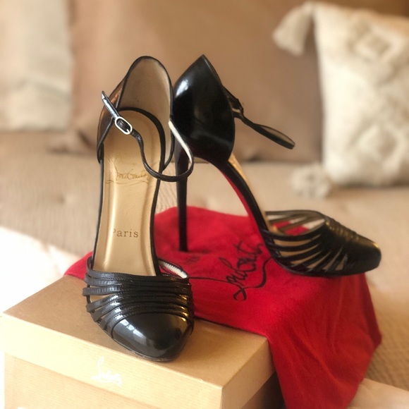 Christian Louboutin, En Passant Vernice Nero - Picture 3 of 8